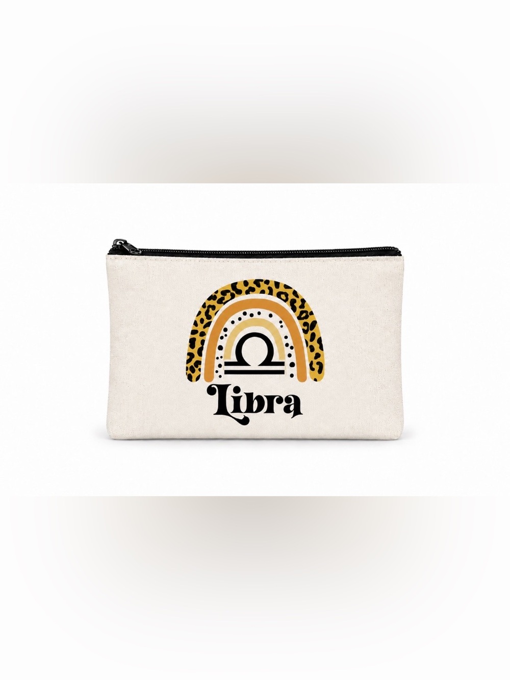 Libra Zodiac Sign Custom Makeup Bag